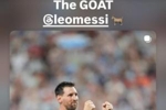贝克汉姆发社媒@梅西：The GOAT🐐，恭喜你朋友，惊人的成就